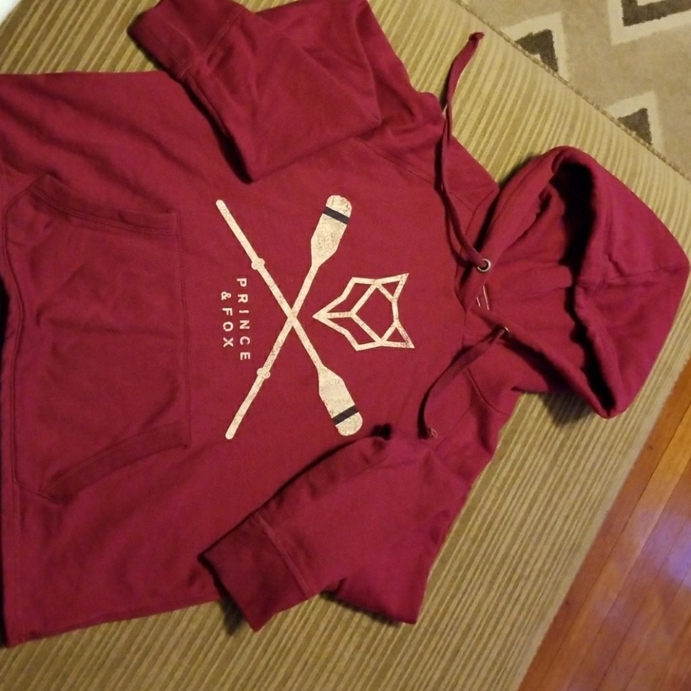 Purple cropped hoodie